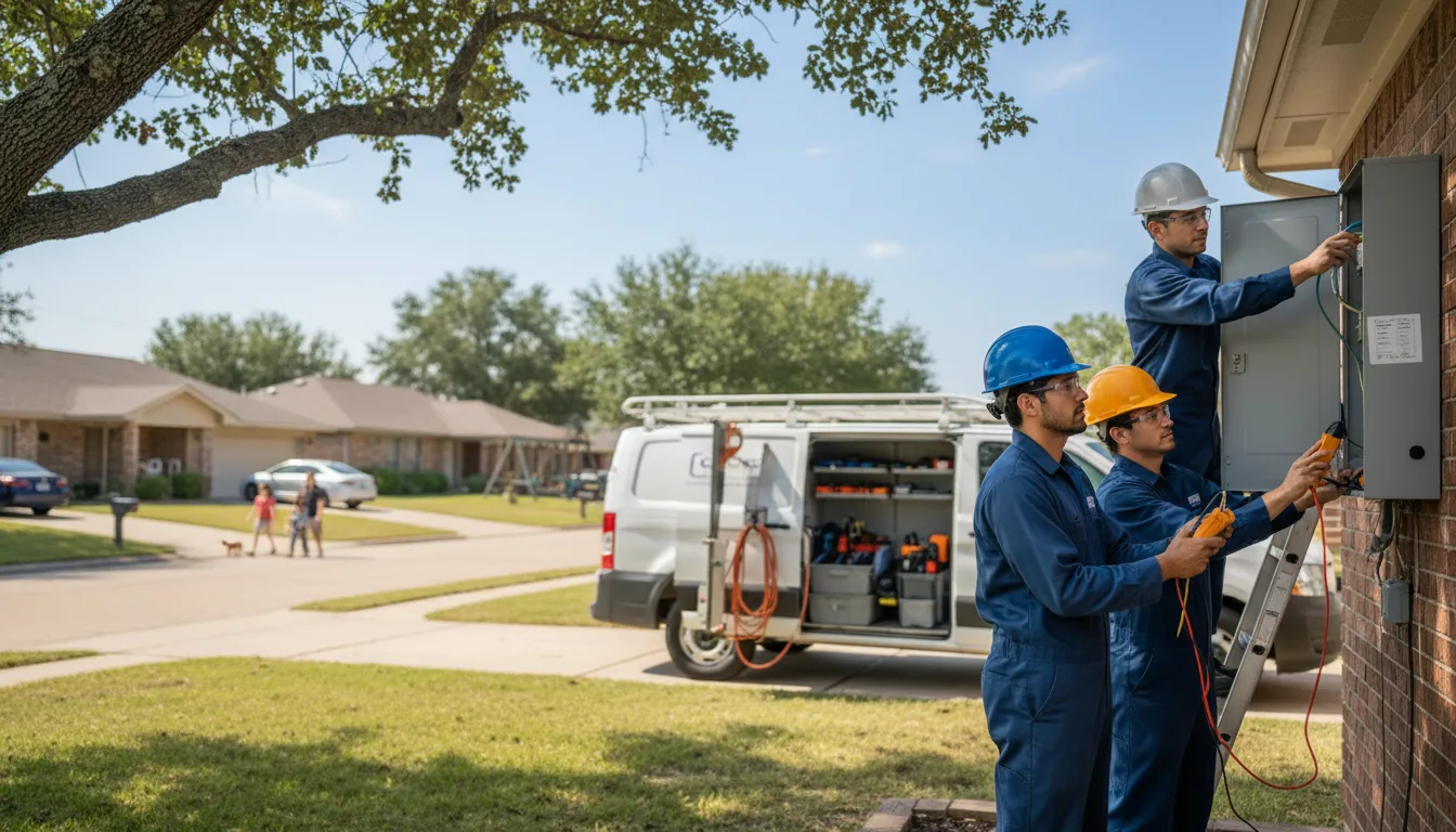 Certified electrician providing emergency electrical services in Evadale, TX